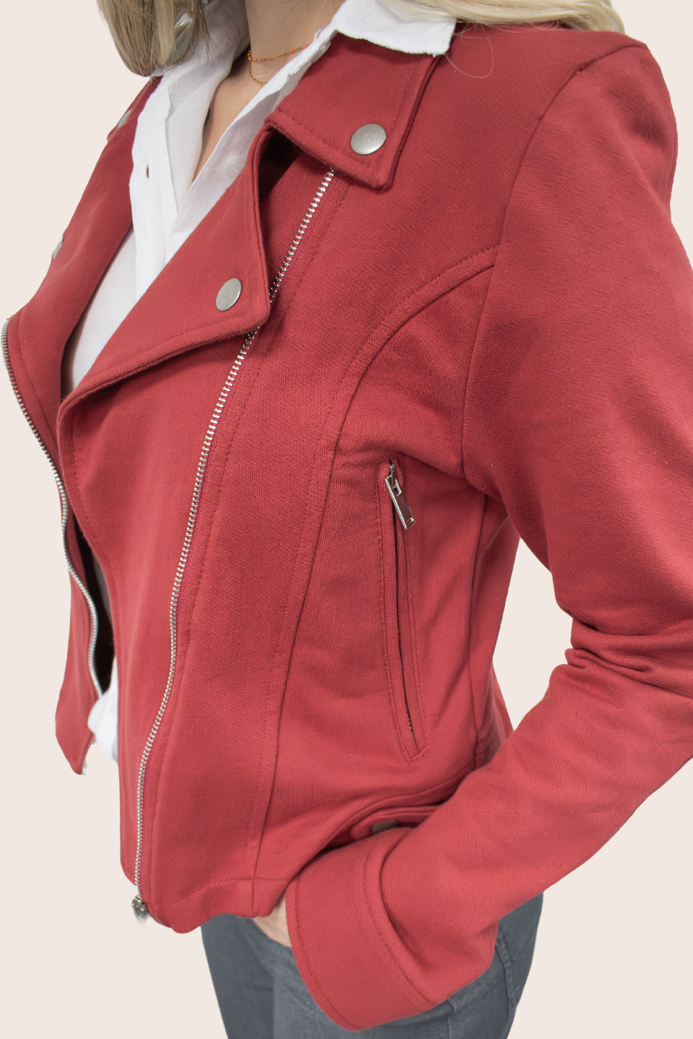 Perfecto coton 100% JAYMA détails soignés esprit rock signé Le Blé en Herbe