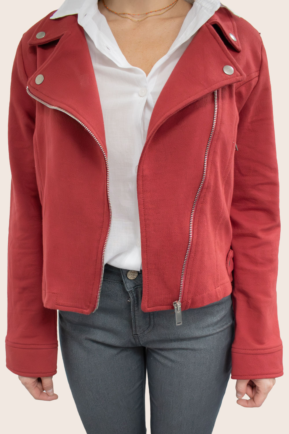 Perfecto coton 100% JAYMA détails soignés esprit rock signé Le Blé en Herbe